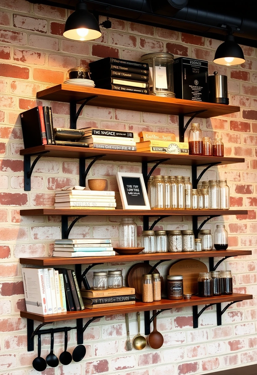 kitchen wall shelf decor ideas 4