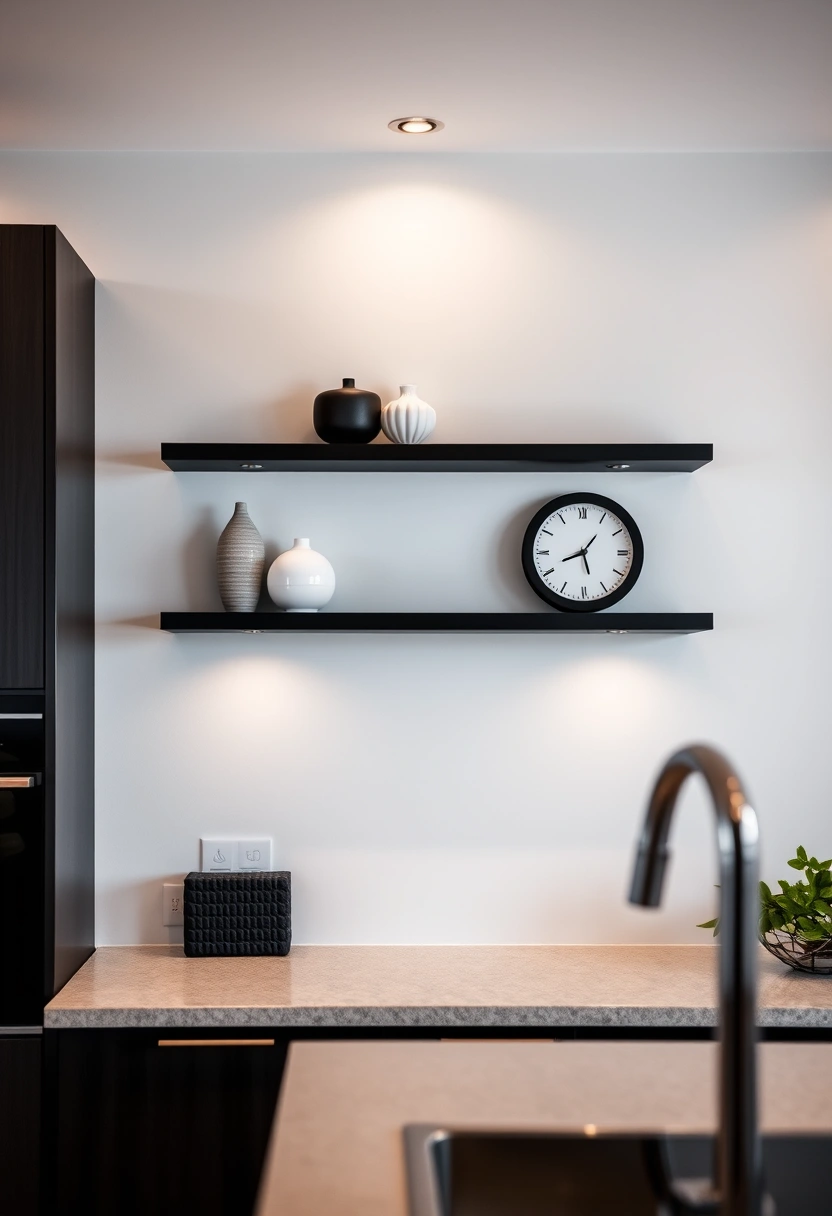 kitchen wall shelf decor ideas 6