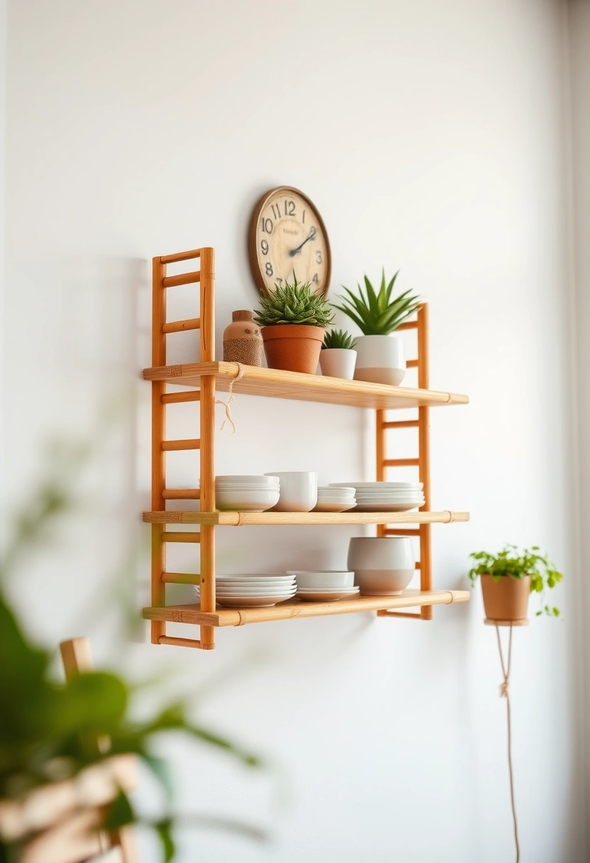 kitchen wall shelf decor ideas 8
