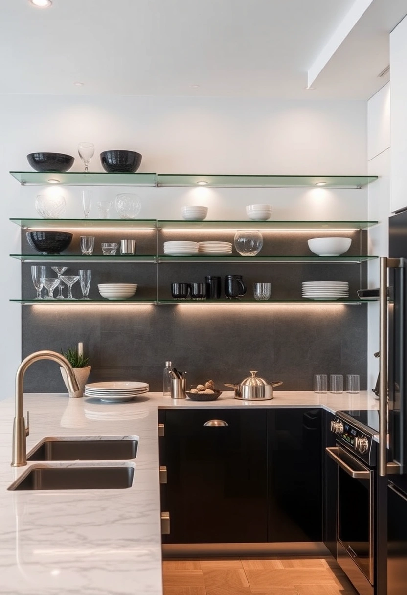 kitchen wall shelf ideas 14