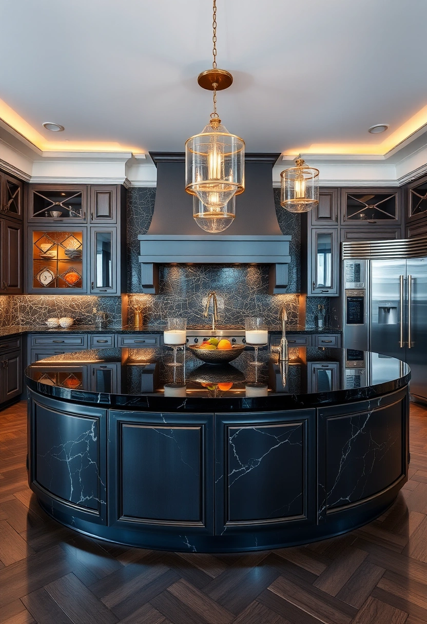 large kitchen island decor ideas 13