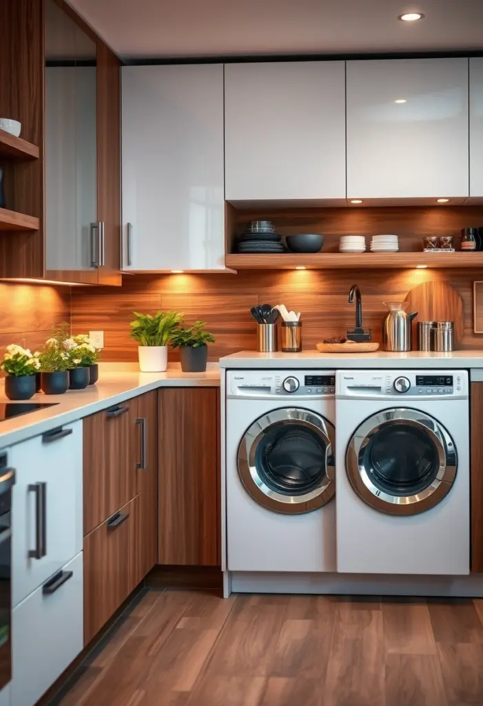 laundry in kitchen ideas 1