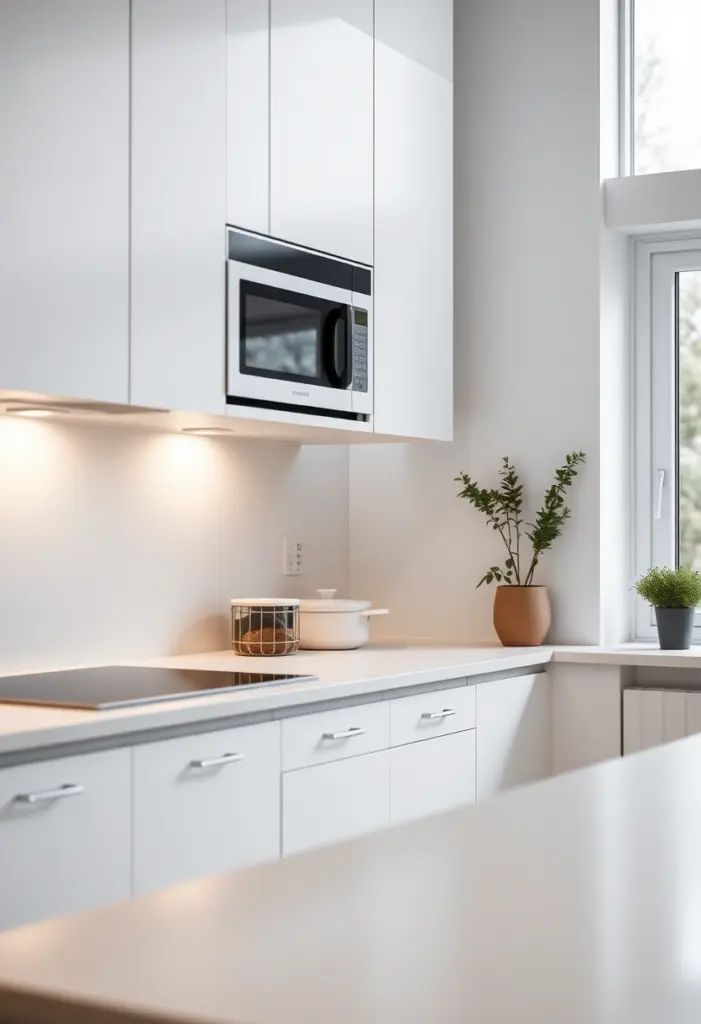 microwave placement in kitchen ideas 1