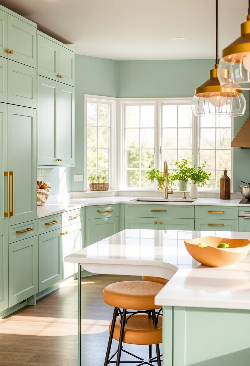 mint green kitchen ideas 1