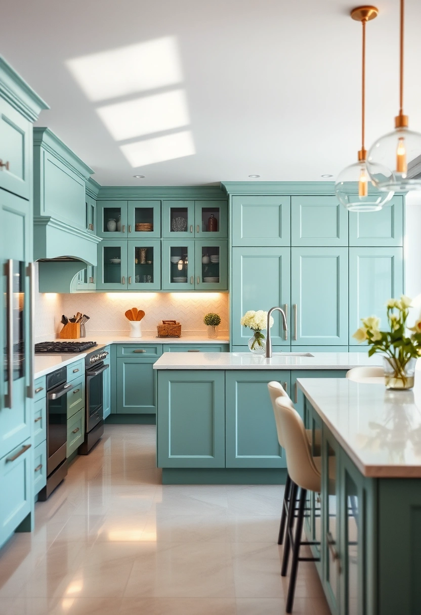 mint green kitchen ideas 16