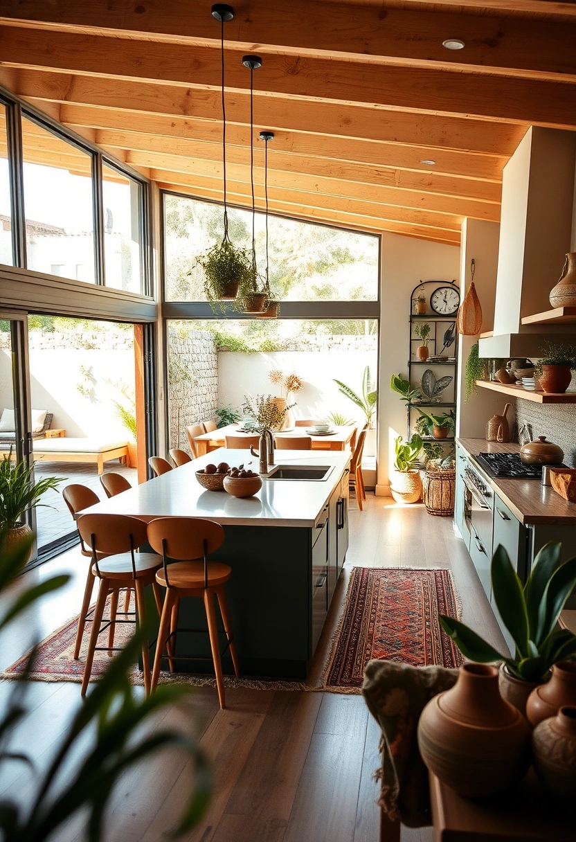 modern boho kitchen ideas 13