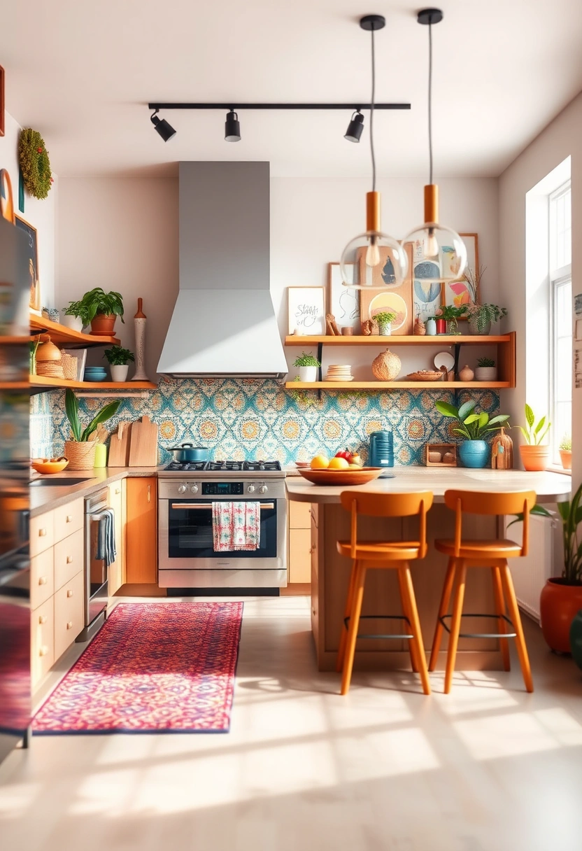 modern boho kitchen ideas 14