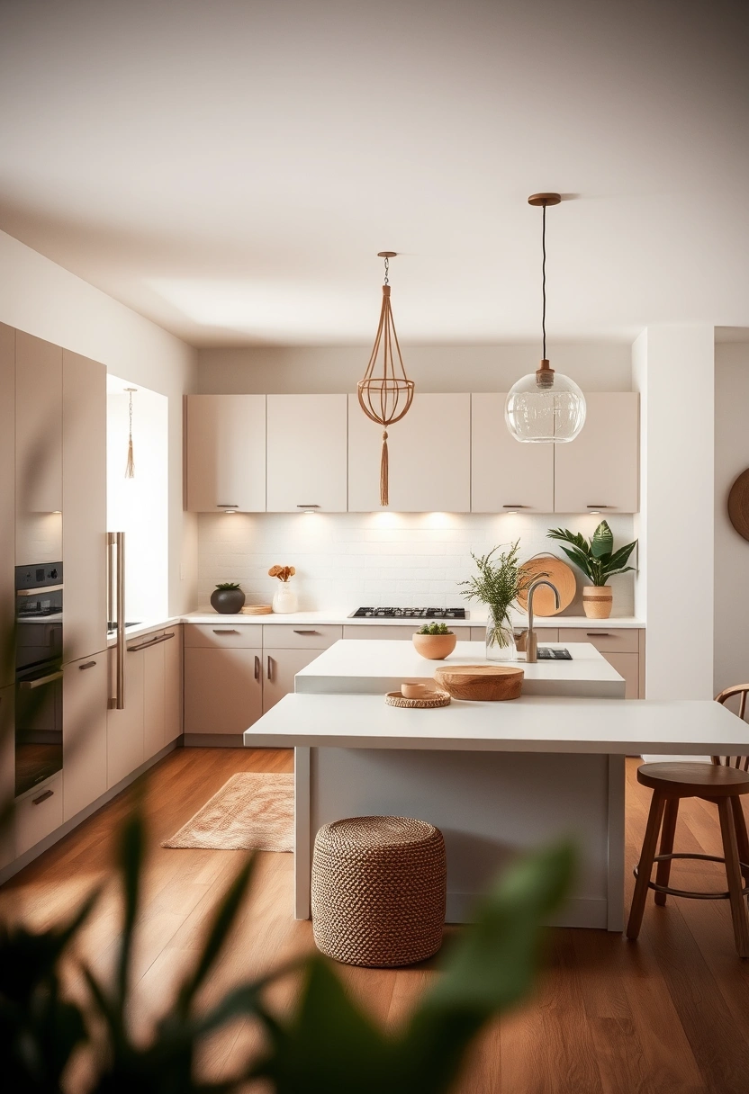 modern boho kitchen ideas 16
