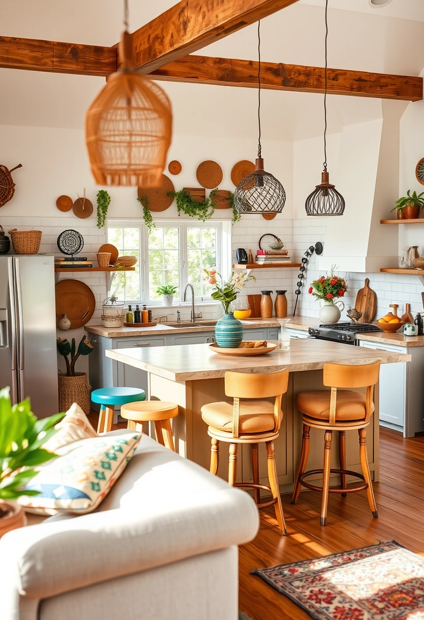 modern boho kitchen ideas 17