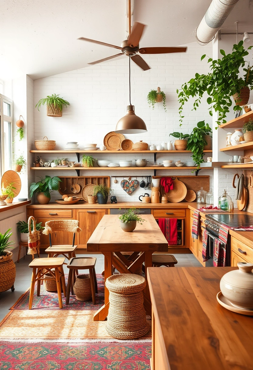 modern boho kitchen ideas 19