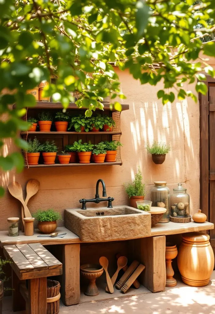 mud kitchen ideas 1