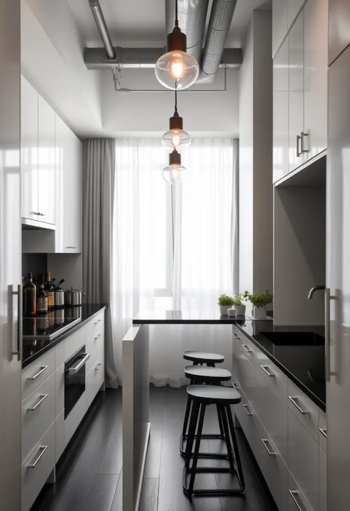 narrow kitchen ideas 1