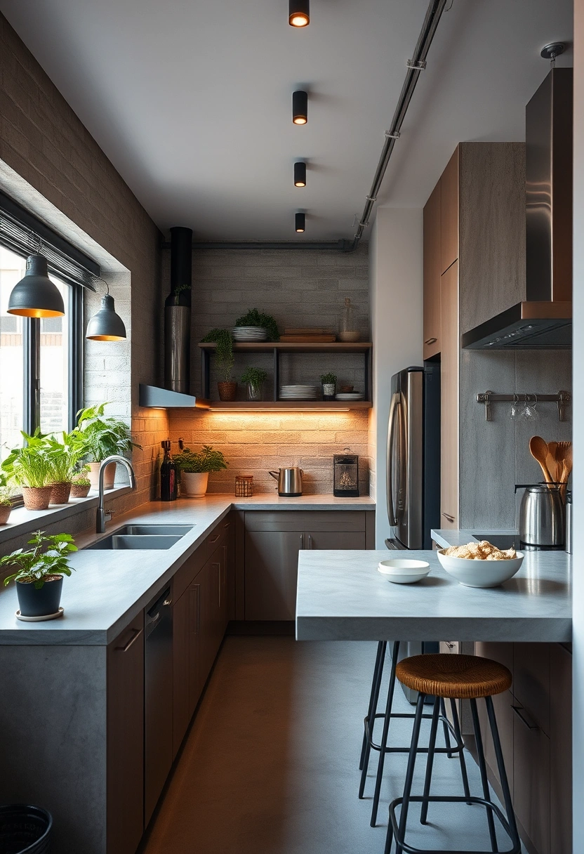 narrow kitchen ideas 9