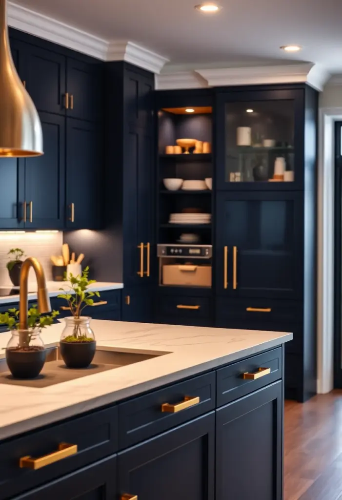 navy blue kitchen ideas 1