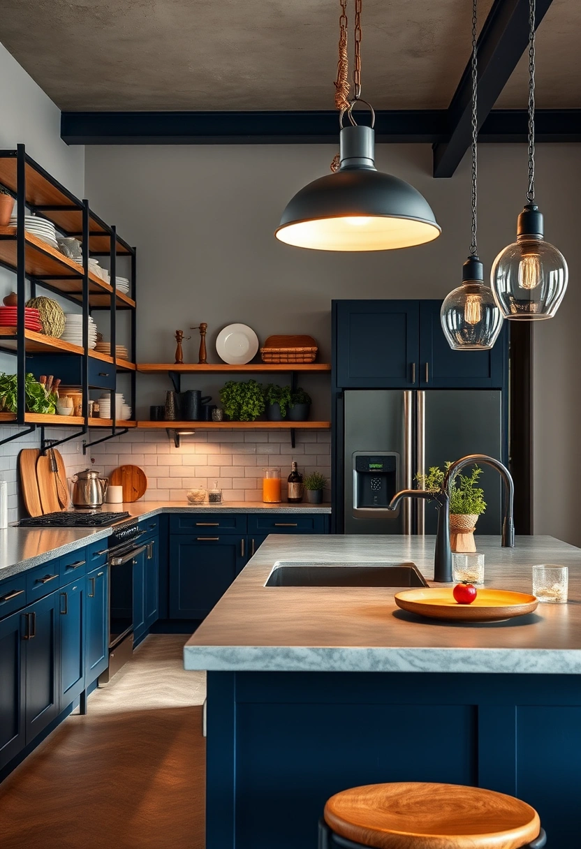 navy blue kitchen ideas 13
