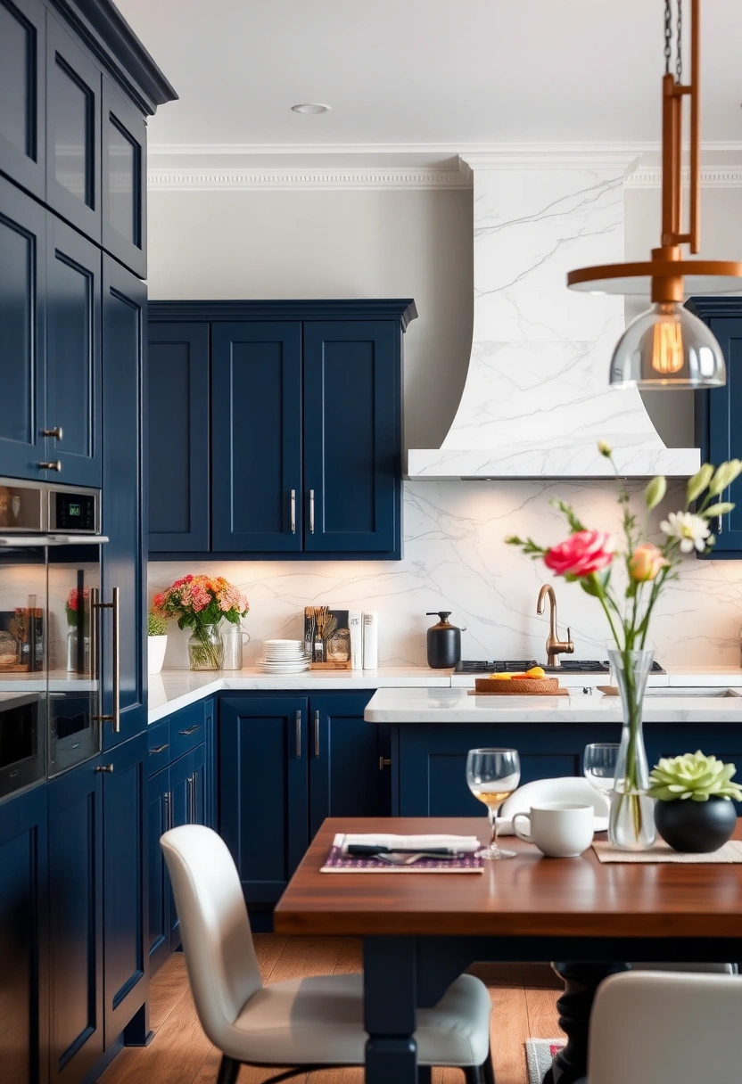 navy blue kitchen ideas 17
