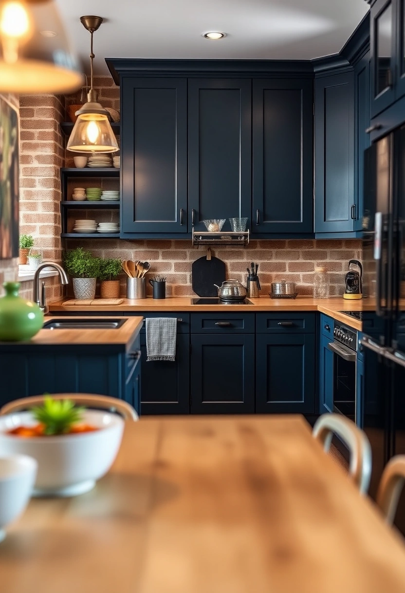 navy blue kitchen ideas 19