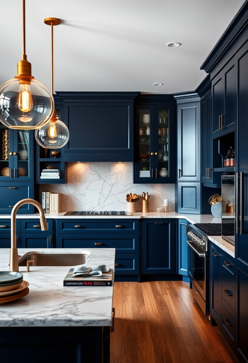 navy blue kitchen ideas 7