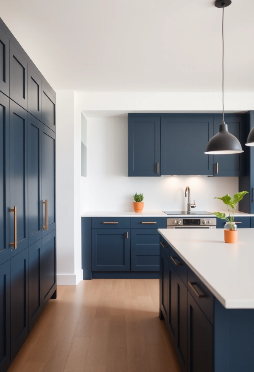 navy kitchen ideas 10