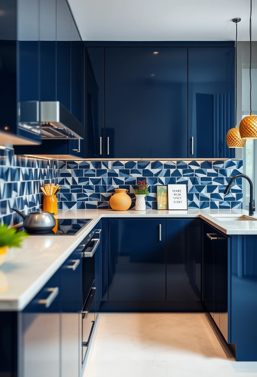 navy kitchen ideas 12