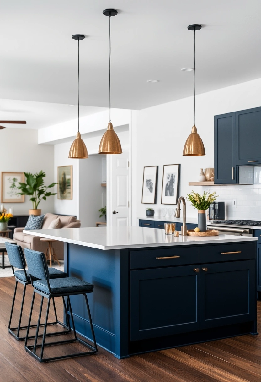 navy kitchen ideas 14
