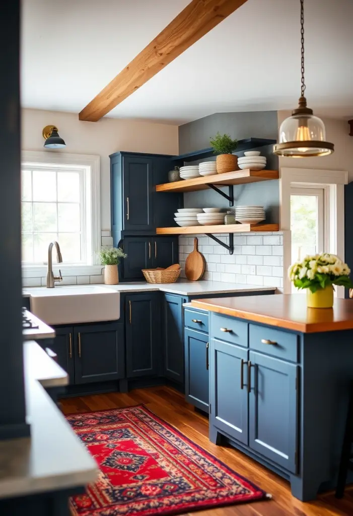 navy kitchen ideas 2