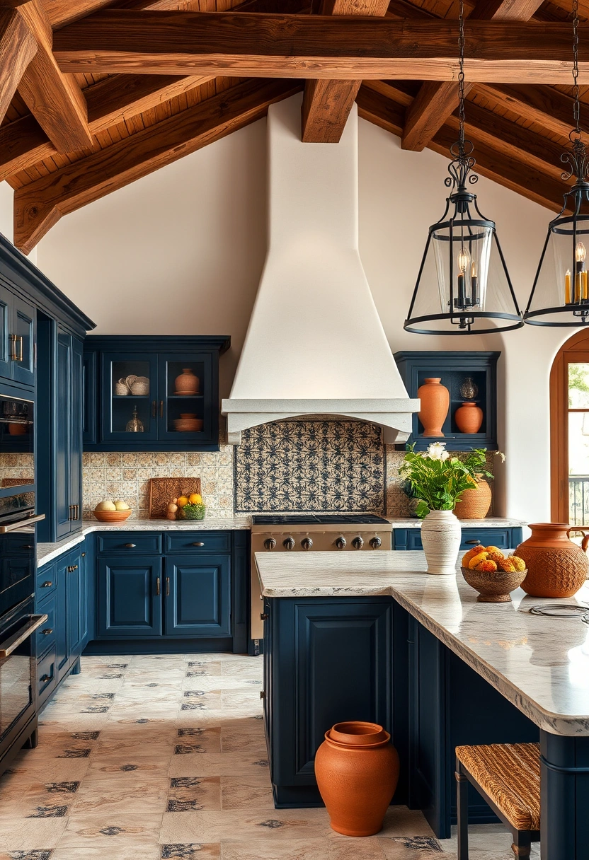 navy kitchen ideas 20