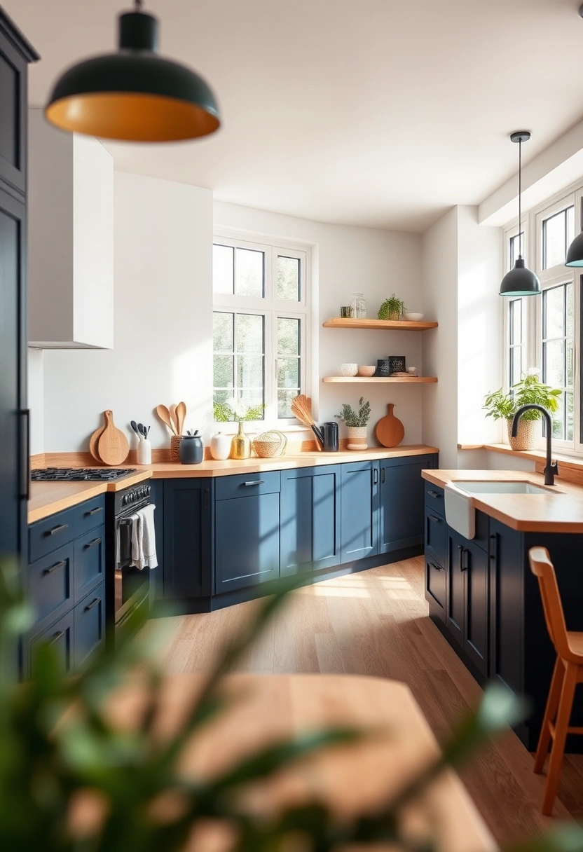 navy kitchen ideas 6