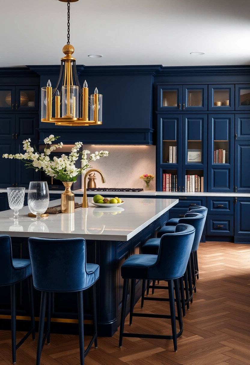 navy kitchen ideas 7