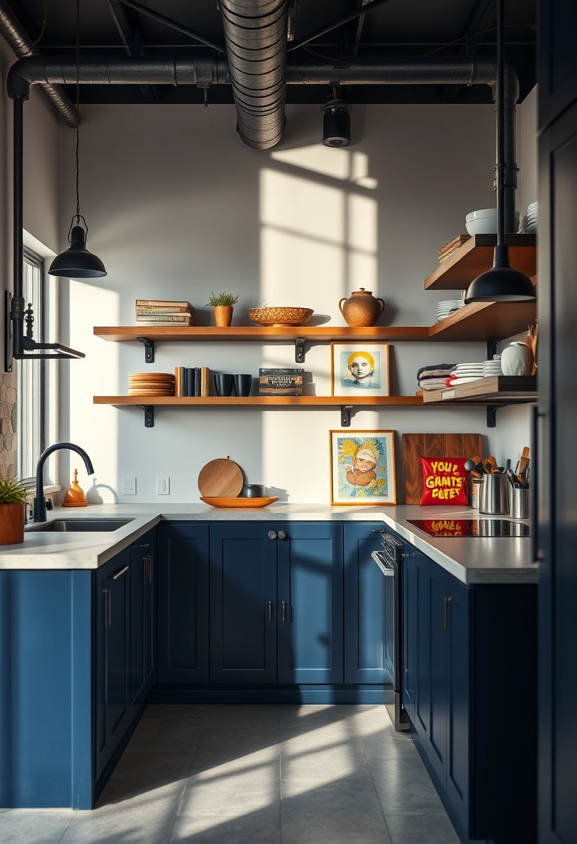 navy kitchen ideas 9