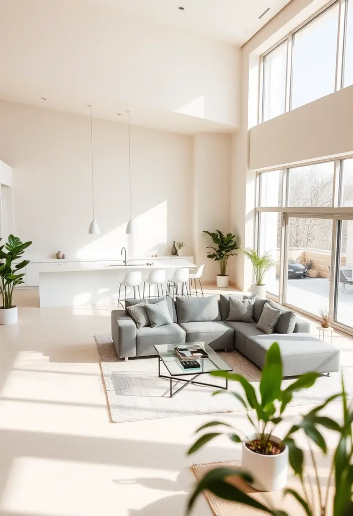 open space living room and kitchen ideas 1