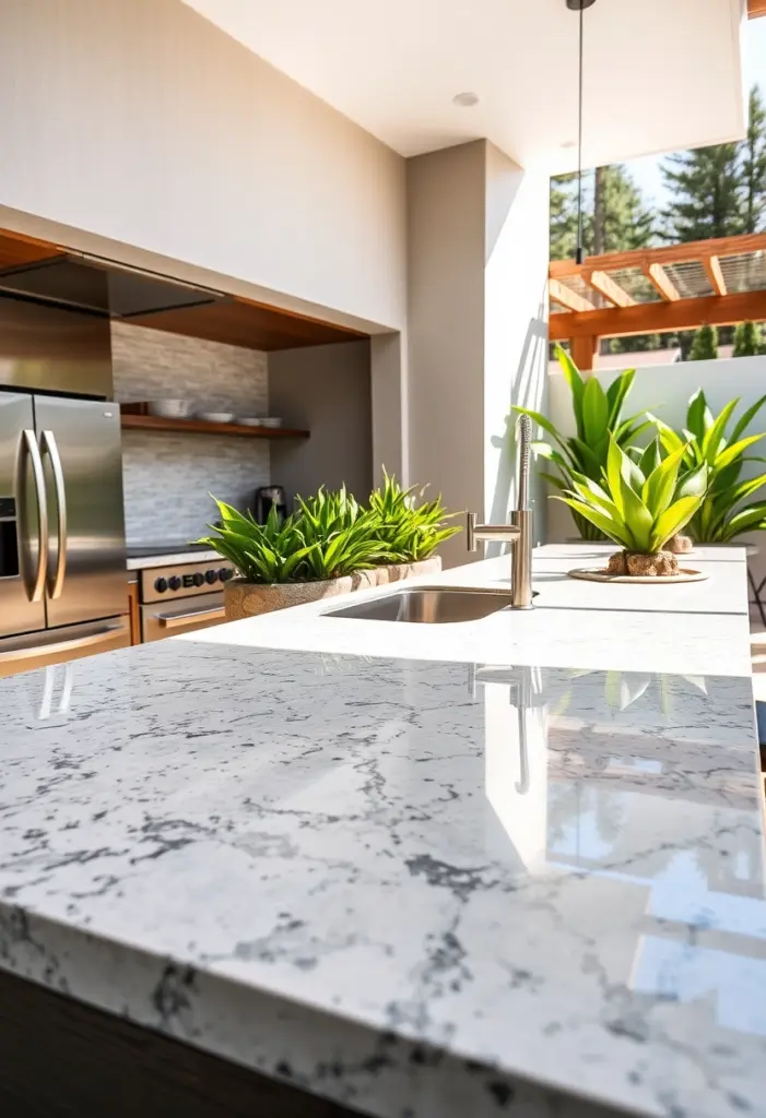 outdoor kitchen countertop ideas 1