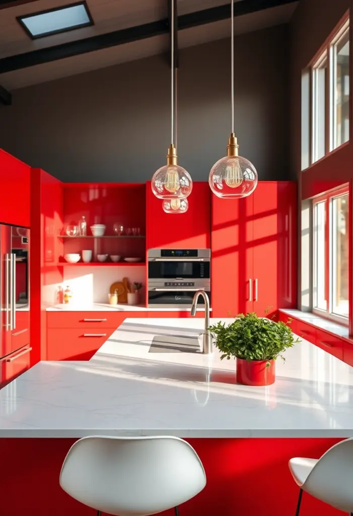 red kitchen ideas 1