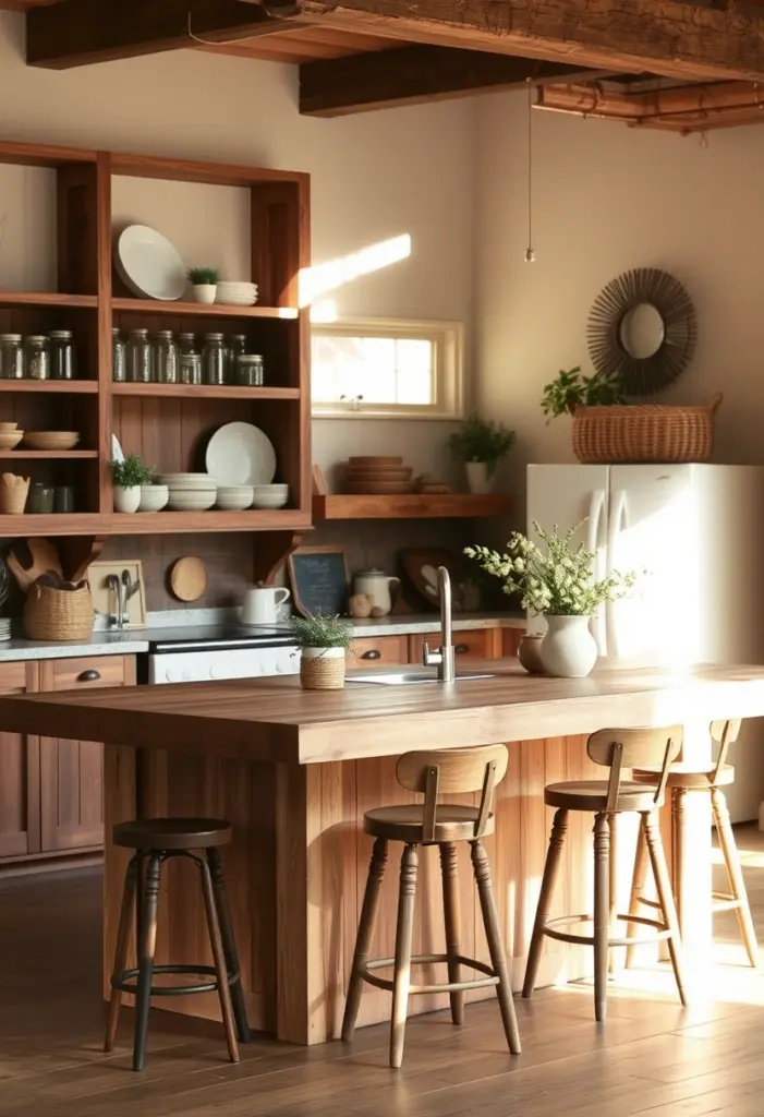 rustic kitchen island ideas 1