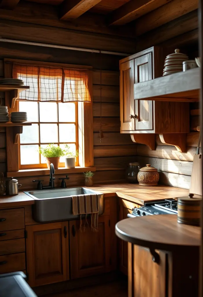 small cabin kitchen ideas 1