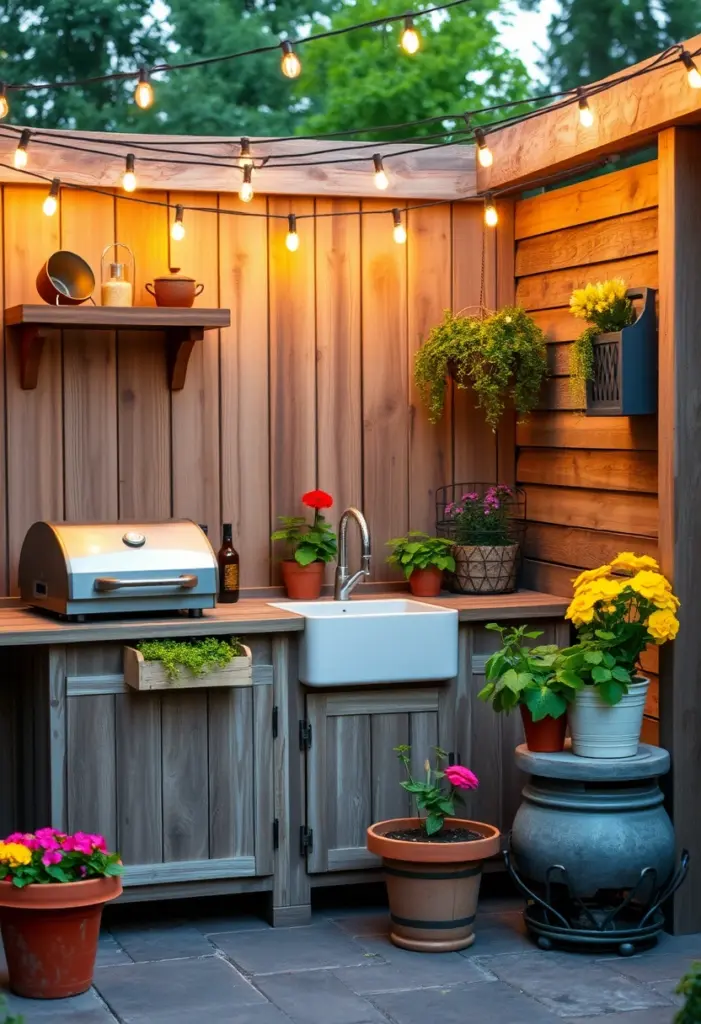 small outdoor kitchen ideas 1