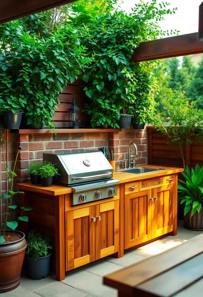 small outdoor kitchen ideas simple 1