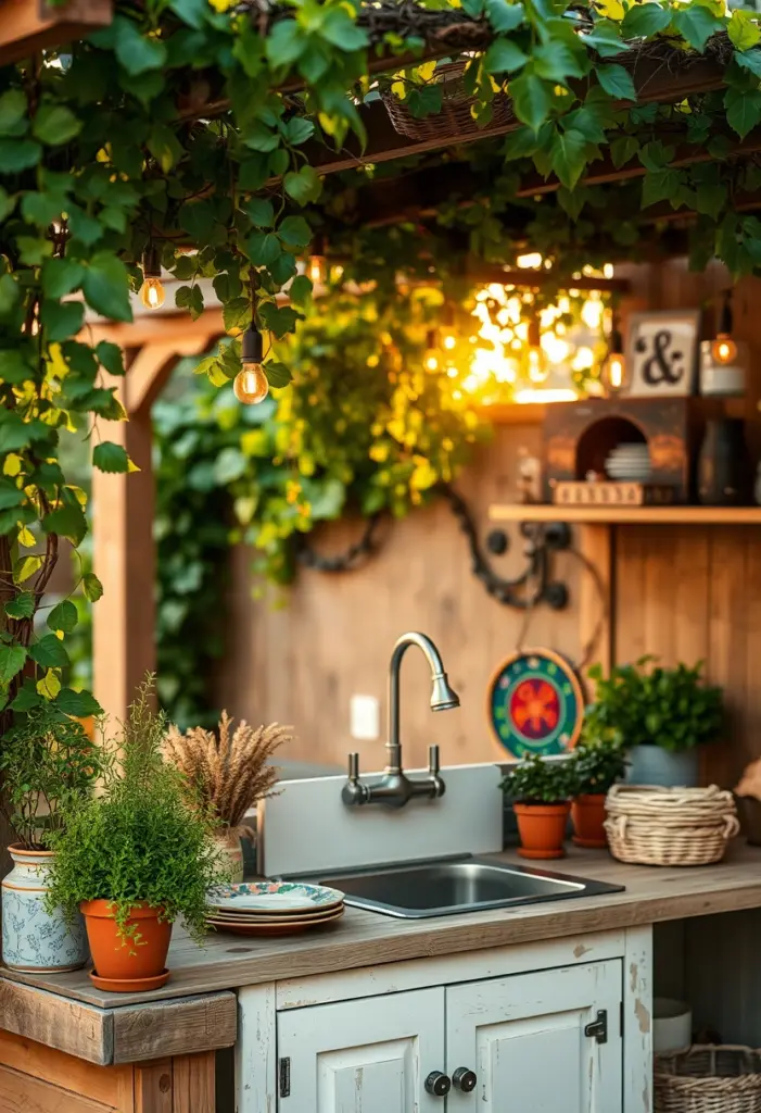 small outside kitchen ideas 1