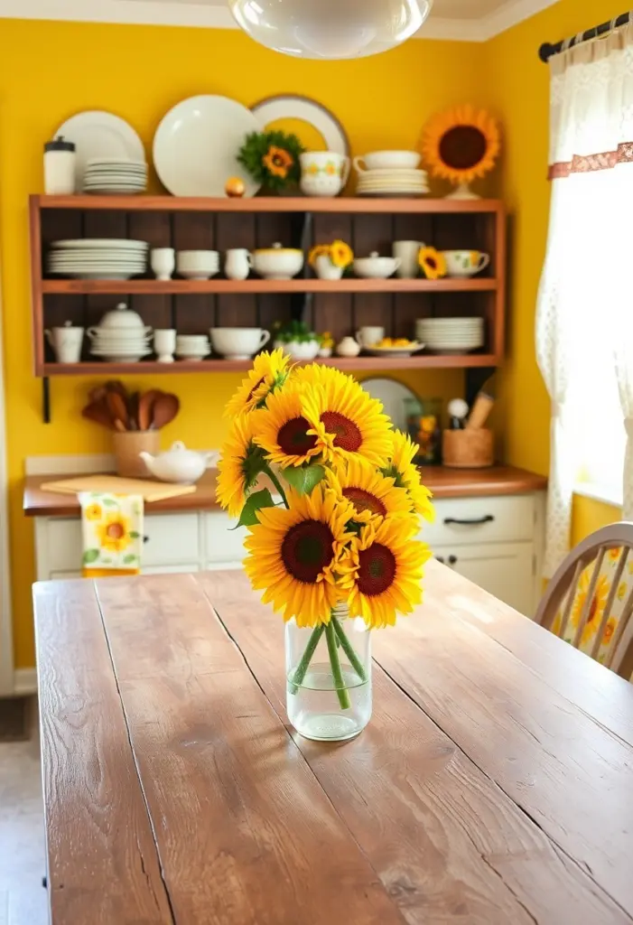 sunflower kitchen decor ideas 1