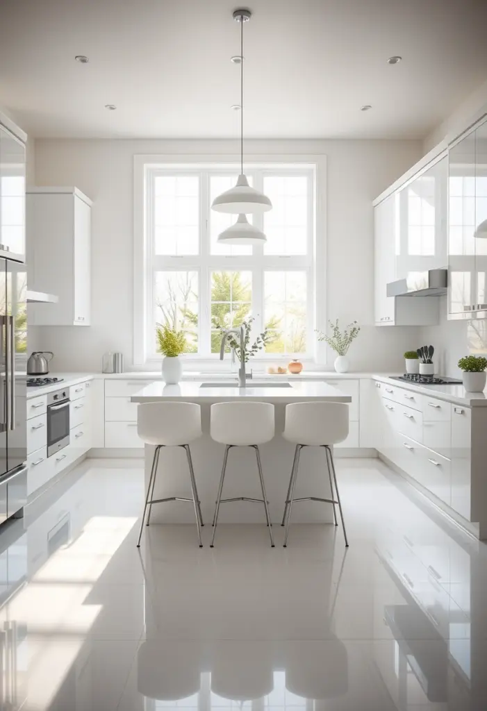 white kitchen flooring ideas 1